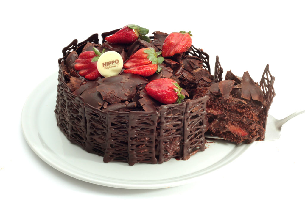 Torta Morango Com Creme De Avelã Hippo Kg